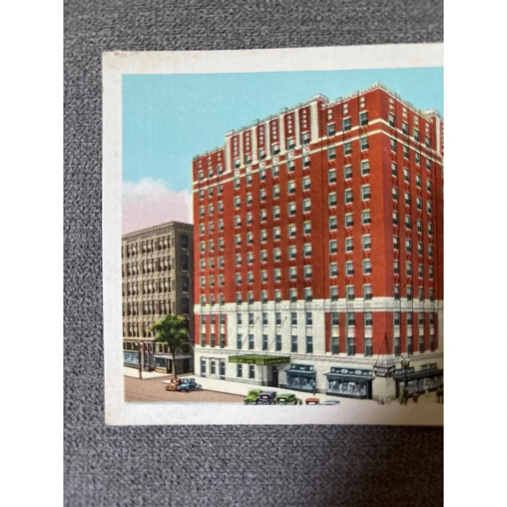 Vintage Hotel Paxton Omaha Nebraska Linen Postcard Curt Teich OA4712-N Unposted - Picture 3 of 4